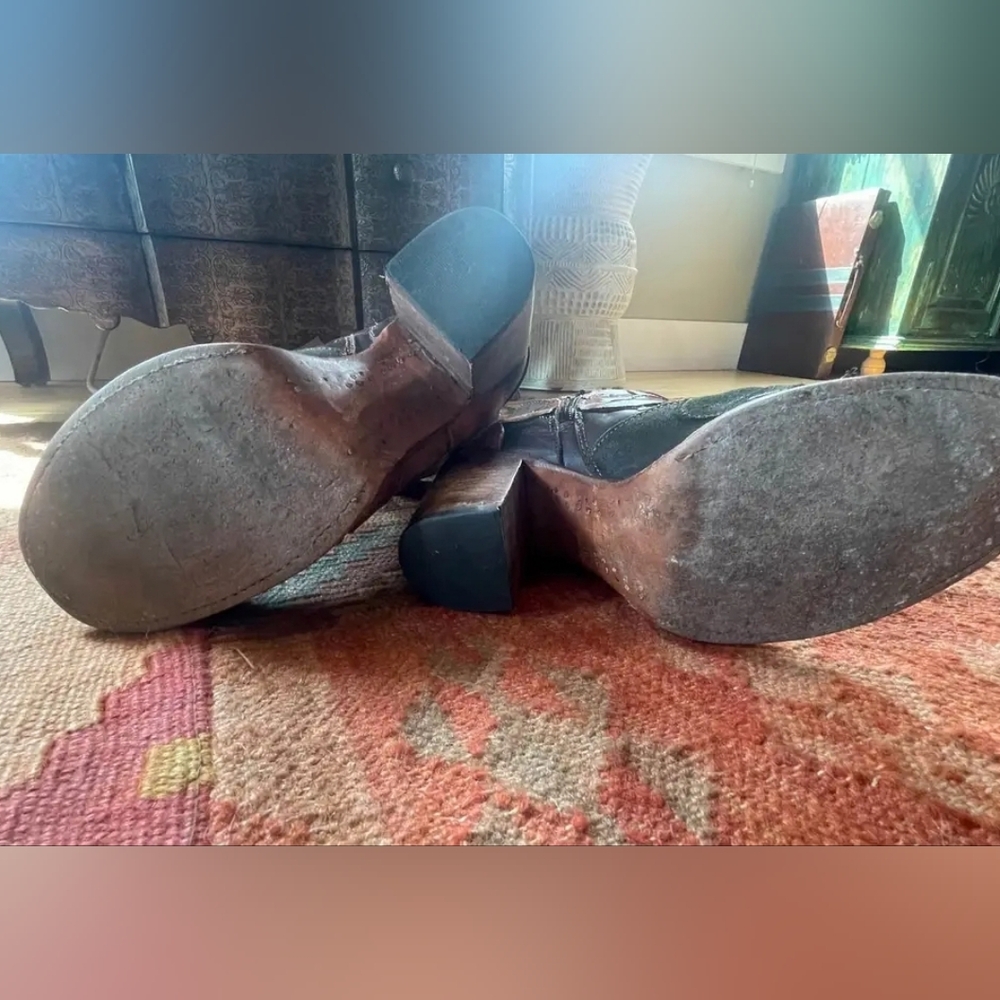 Freebird Petal 10 Brown Multi Floral Boots - Picture 2 of 3
